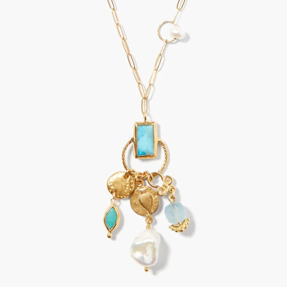 
                      
                        NKL-GPL HALO CHARM NECKLACE TURQUOISE MIX
                      
                    