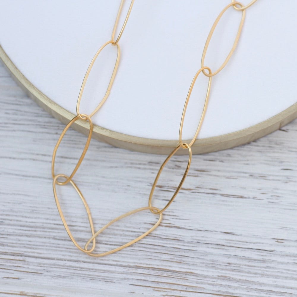 
                      
                        NKL-GPL Handmade Large oval Link Chain - Gold Plated
                      
                    