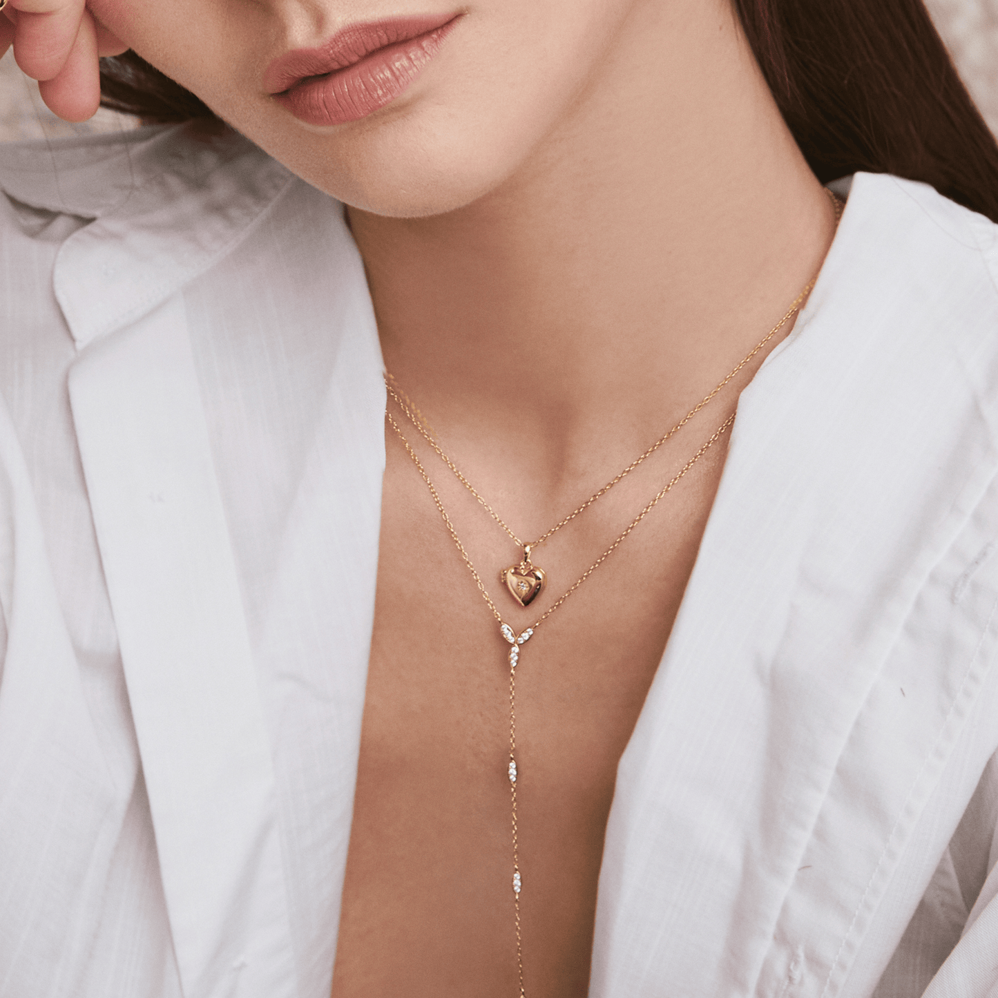 NKL-GPL Heirloom Heart Gold Locket Necklace