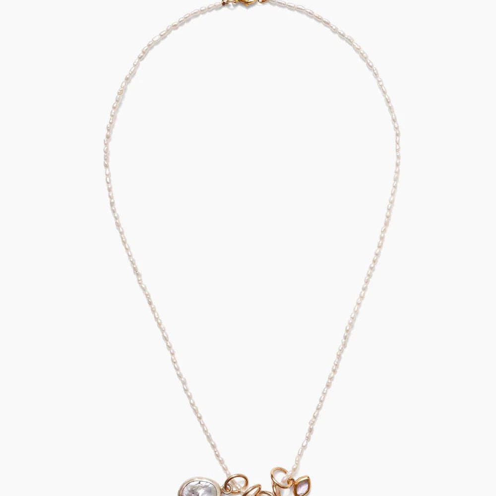 
                      
                        NKL-GPL Hypatia Charm Necklace - White Pearl Mix
                      
                    