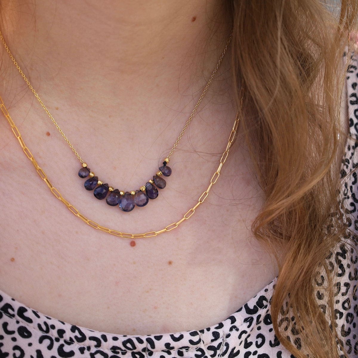 NKL-GPL Iolite Brio Chain Necklace