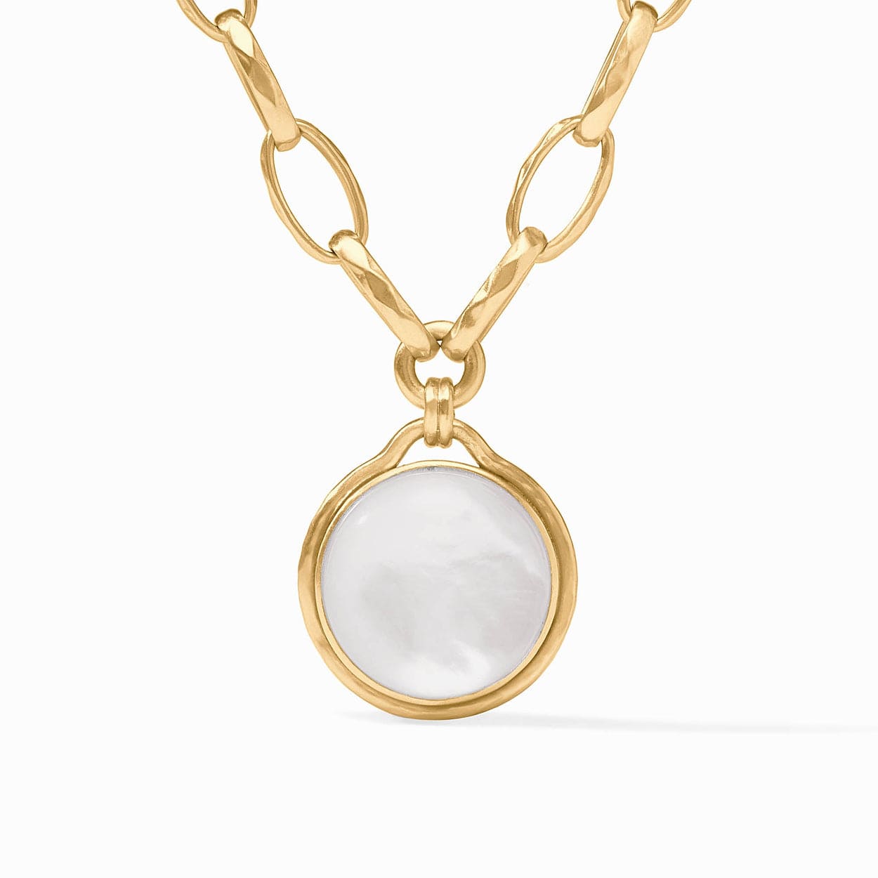 NKL-GPL Iridescent Clear Crystal Solara Statement Necklace
