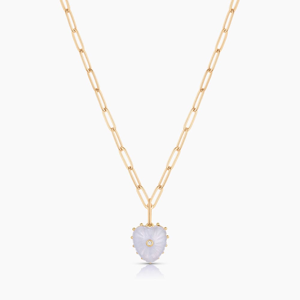 NKL-GPL Isabel Blue Lace Heart Necklace