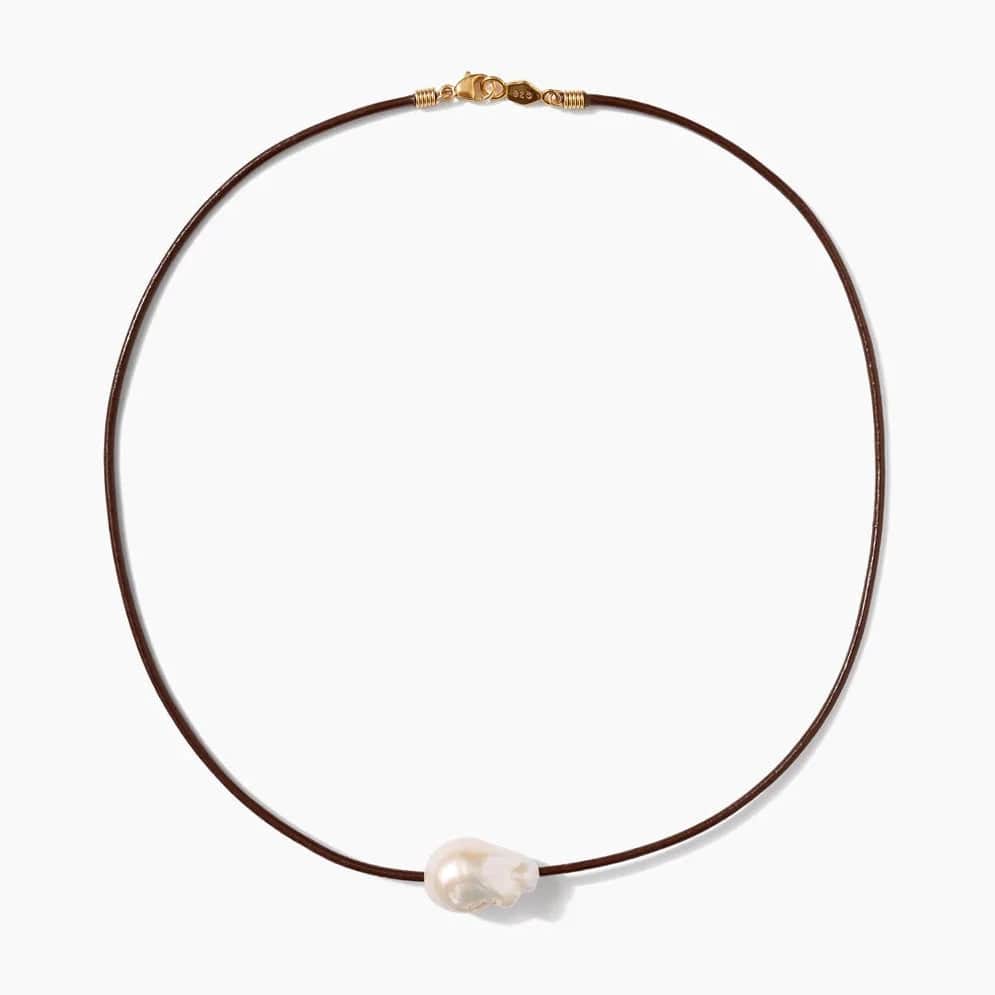 
                      
                        NKL-GPL Isla Pearl Necklace - Brown
                      
                    