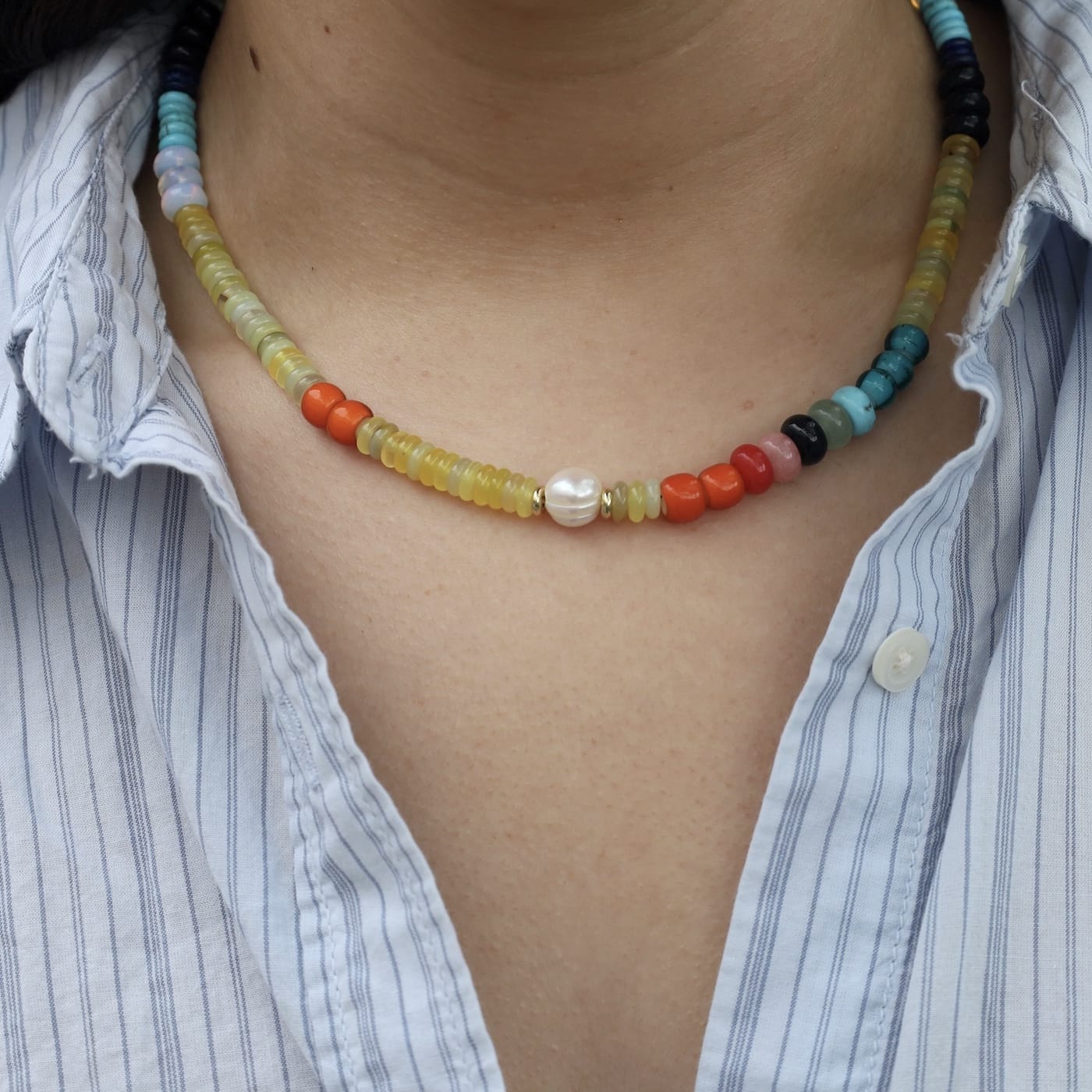NKL-GPL Island Hopping Collar Necklace