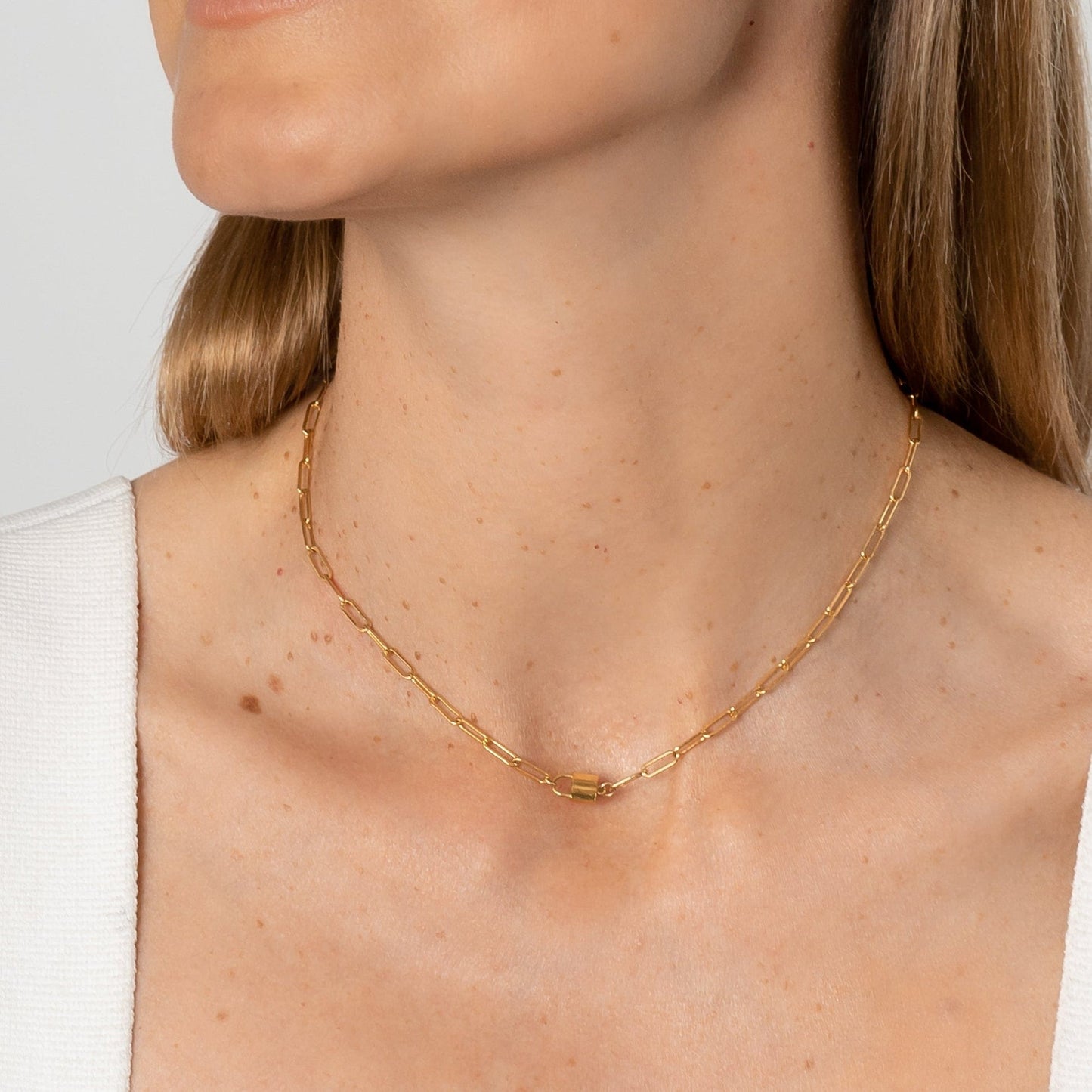 NKL-GPL Jessa Lock Necklace