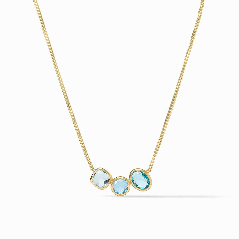 NKL-GPL Kaleidoscope Bahamian Blue Delicate Necklace