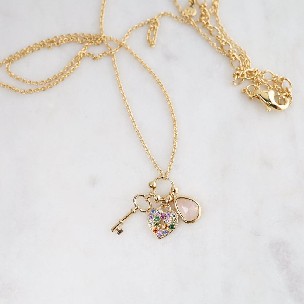 
                  
                    NKL-GPL Key to My Heart Charm Necklace
                  
                