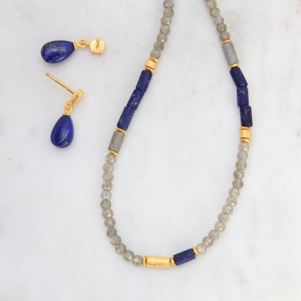 
                  
                    NKL-GPL Labradorite and Lapis Necklace
                  
                