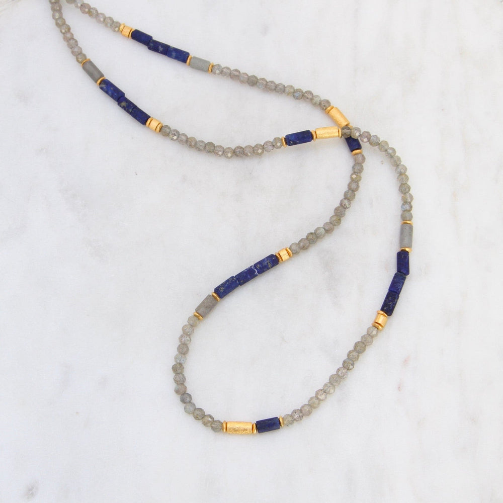 
                  
                    NKL-GPL Labradorite and Lapis Necklace
                  
                