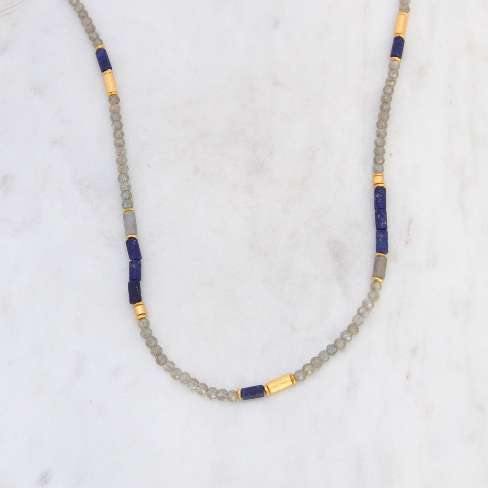 
                  
                    NKL-GPL Labradorite and Lapis Necklace
                  
                