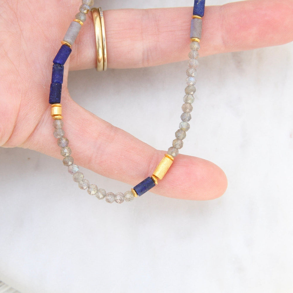 
                  
                    NKL-GPL Labradorite and Lapis Necklace
                  
                