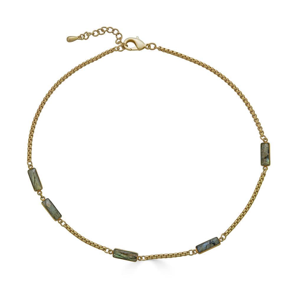 
                  
                    NKL-GPL Labradorite Baguette Short Necklace
                  
                