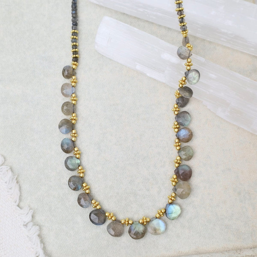 NKL-GPL Labradorite Brio with Faceted Labradorite