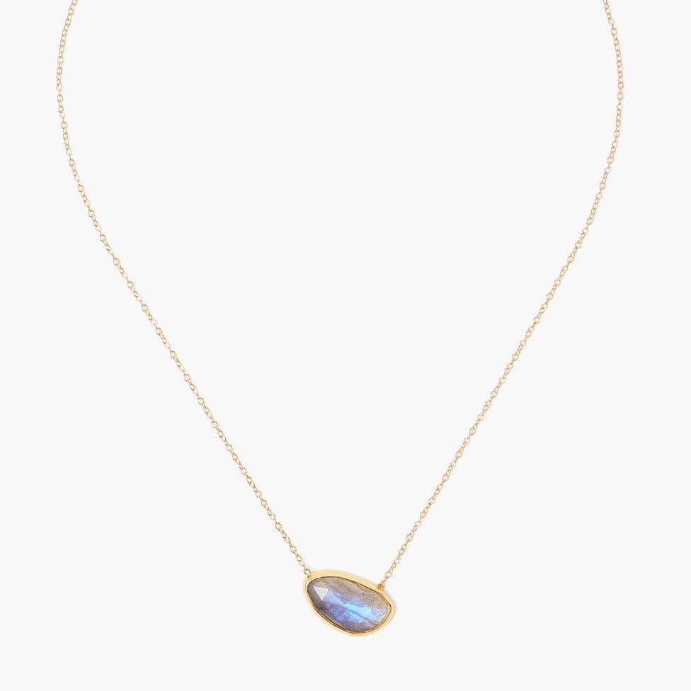 NKL-GPL Labradorite Gold Cliff Necklace