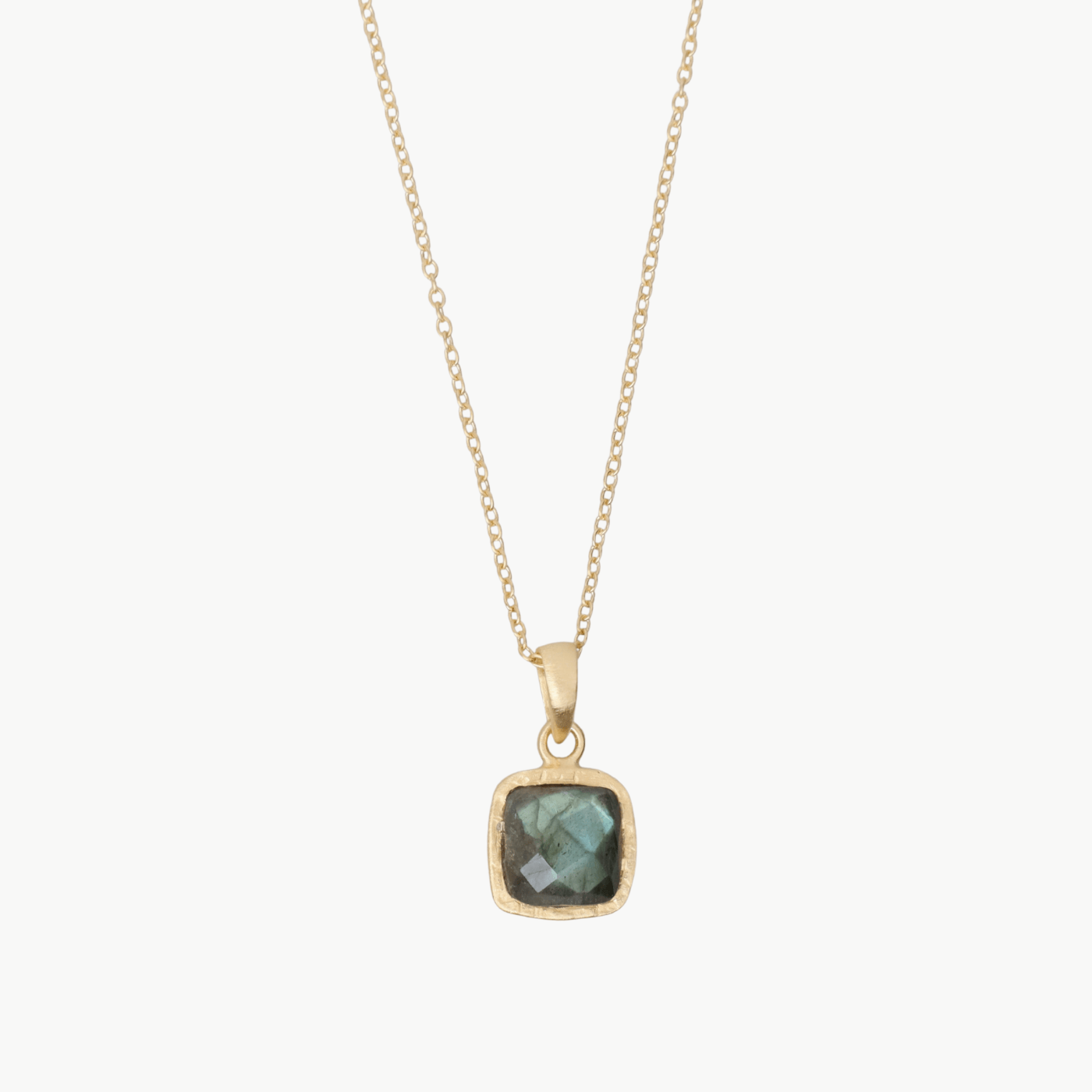NKL-GPL Labradorite Square Pendant Necklace