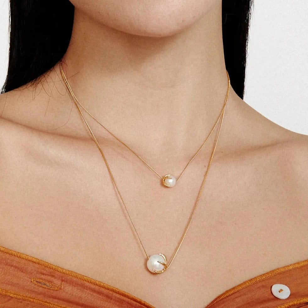 NKL-GPL Lark Necklace White Pearl