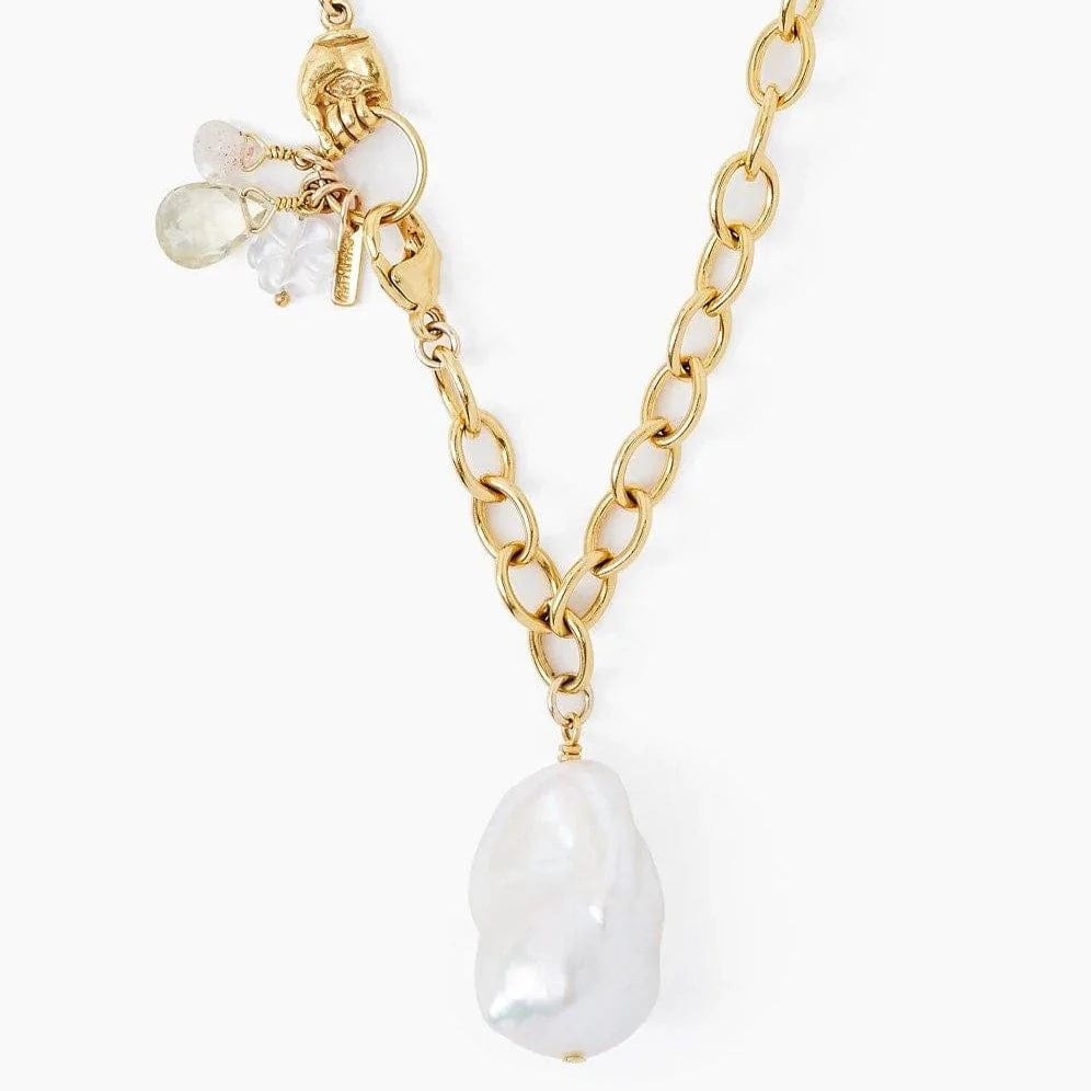 
                      
                        NKL-GPL Lemon Topaz & Pearl Mano Necklace
                      
                    