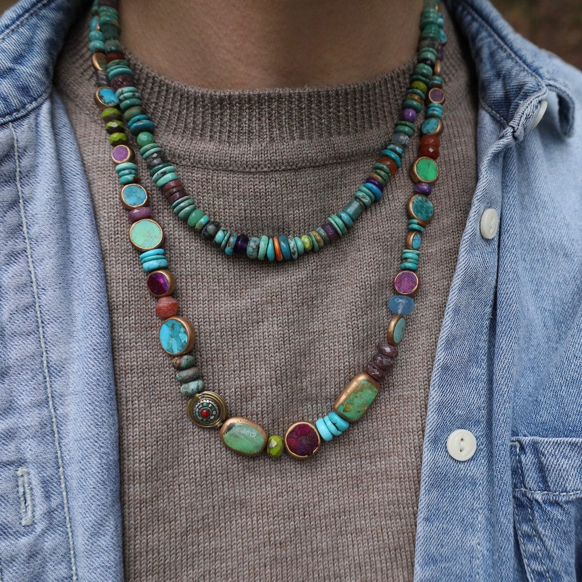 NKL-GPL Long Candy Land Necklace