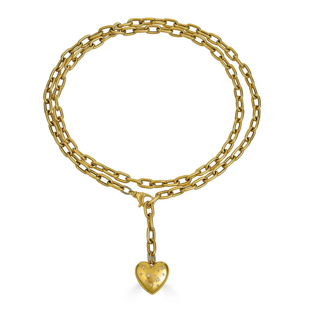 NKL-GPL Long Heart Necklace