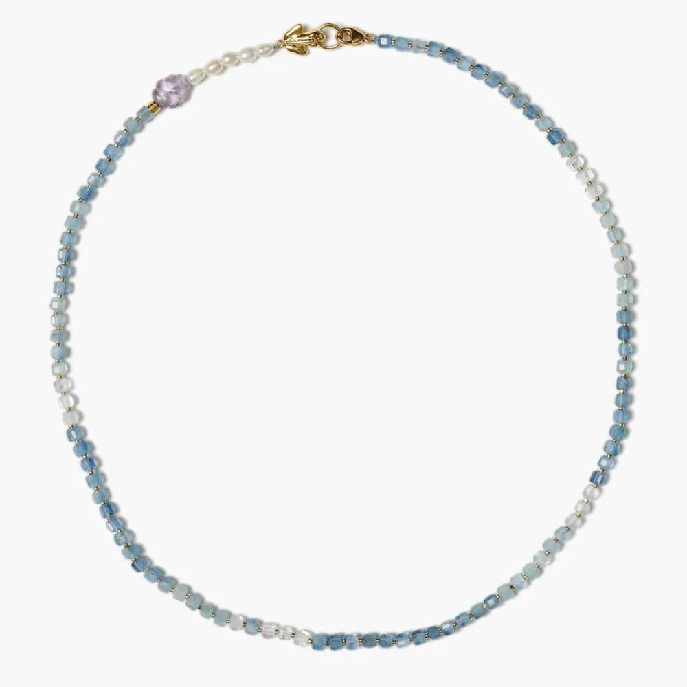 NKL-GPL Lottie Necklace Aquamarine Mix