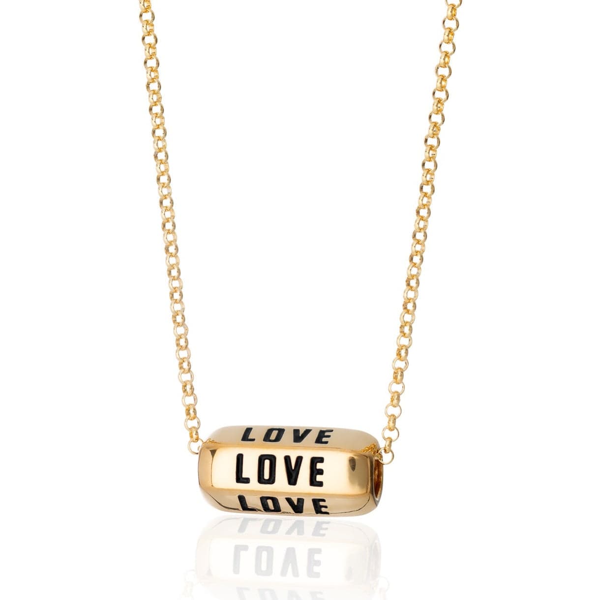 NKL-GPL Love is All Around Necklace in Black