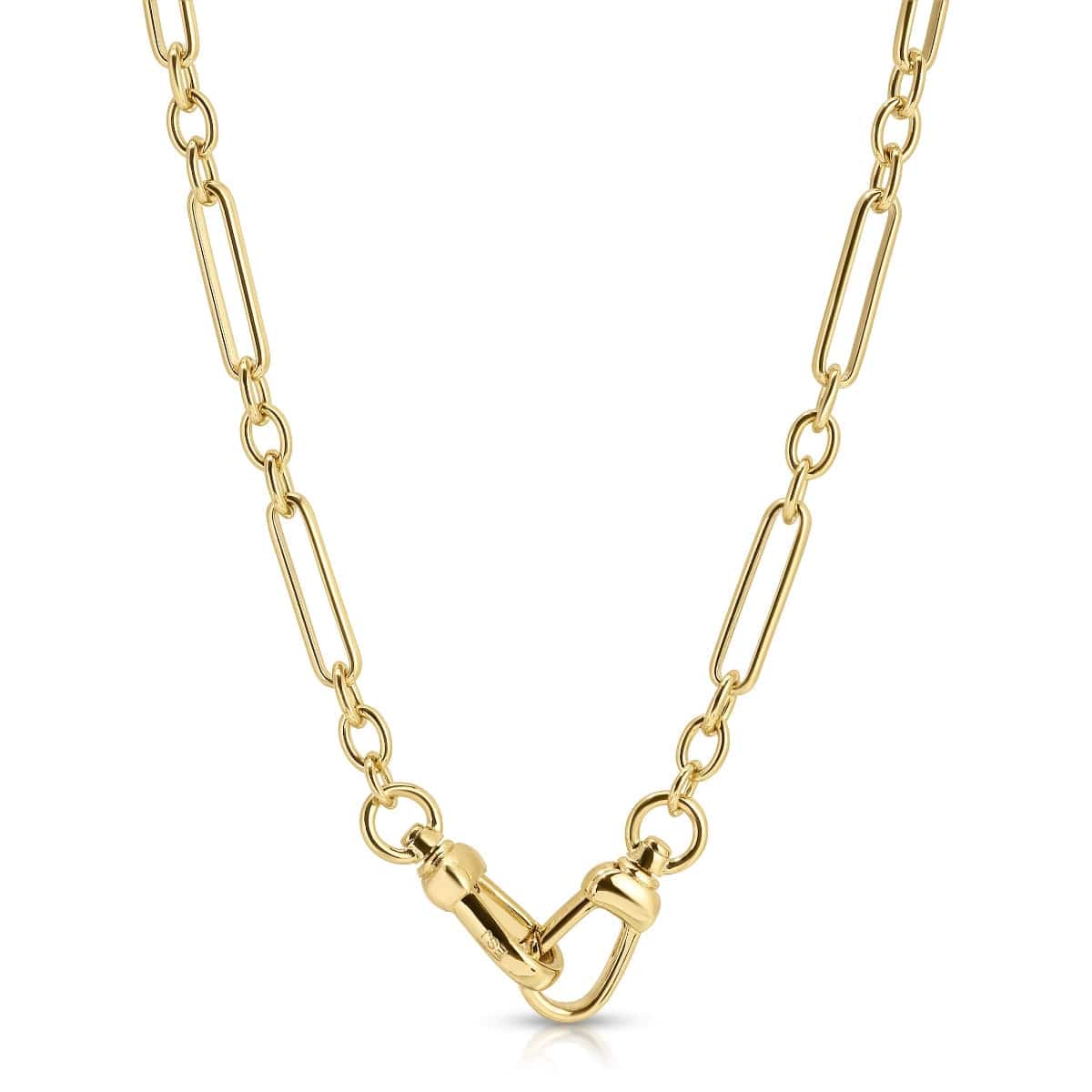 NKL-GPL Lucky Fob Chain Charm Holder Necklace