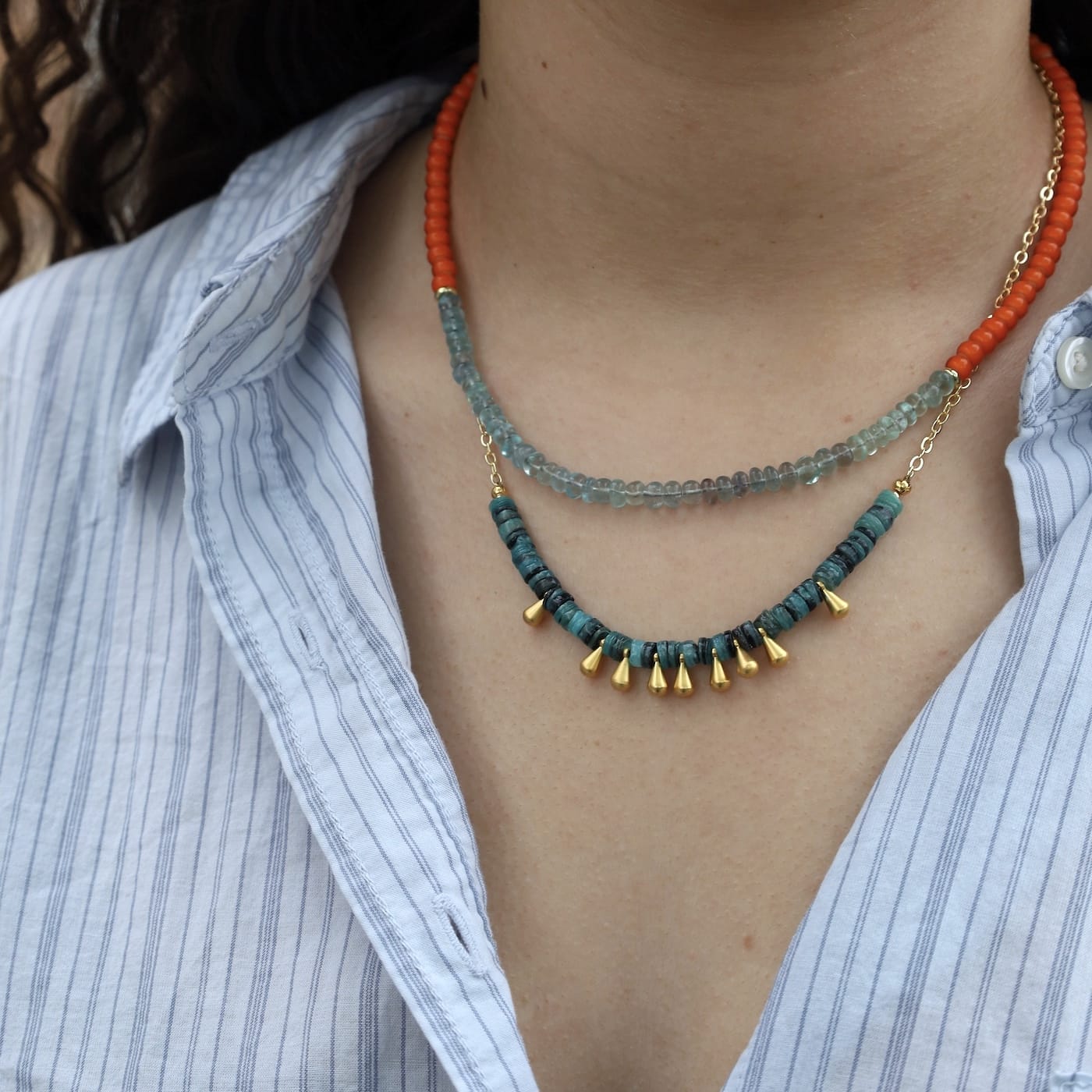 NKL-GPL Marigold Verte Necklace