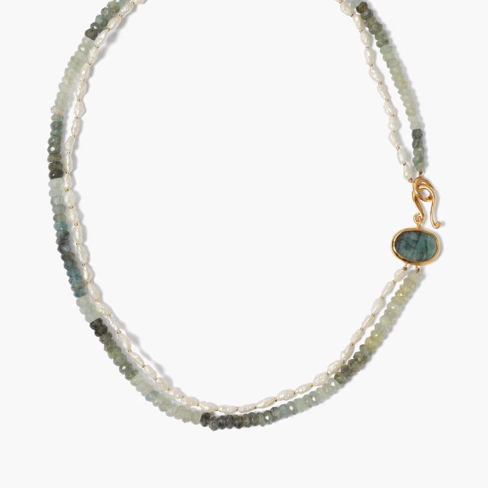 
                      
                        NKL-GPL Marseille Moss Auamarine Necklace
                      
                    