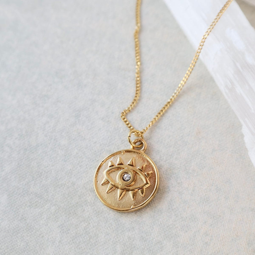 NKL-GPL MATI // The Eye necklace- 18k gold plated stainles