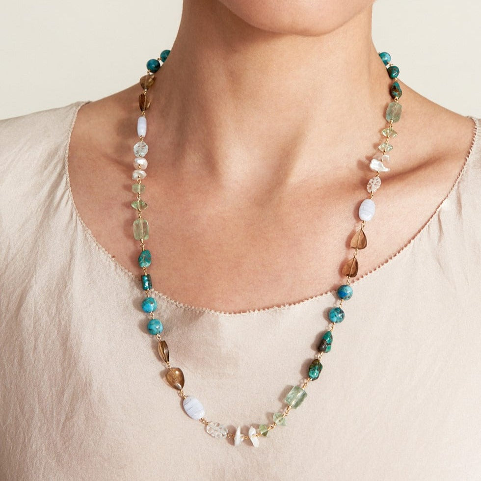 NKL-GPL Mave Necklace Turquoise Mix