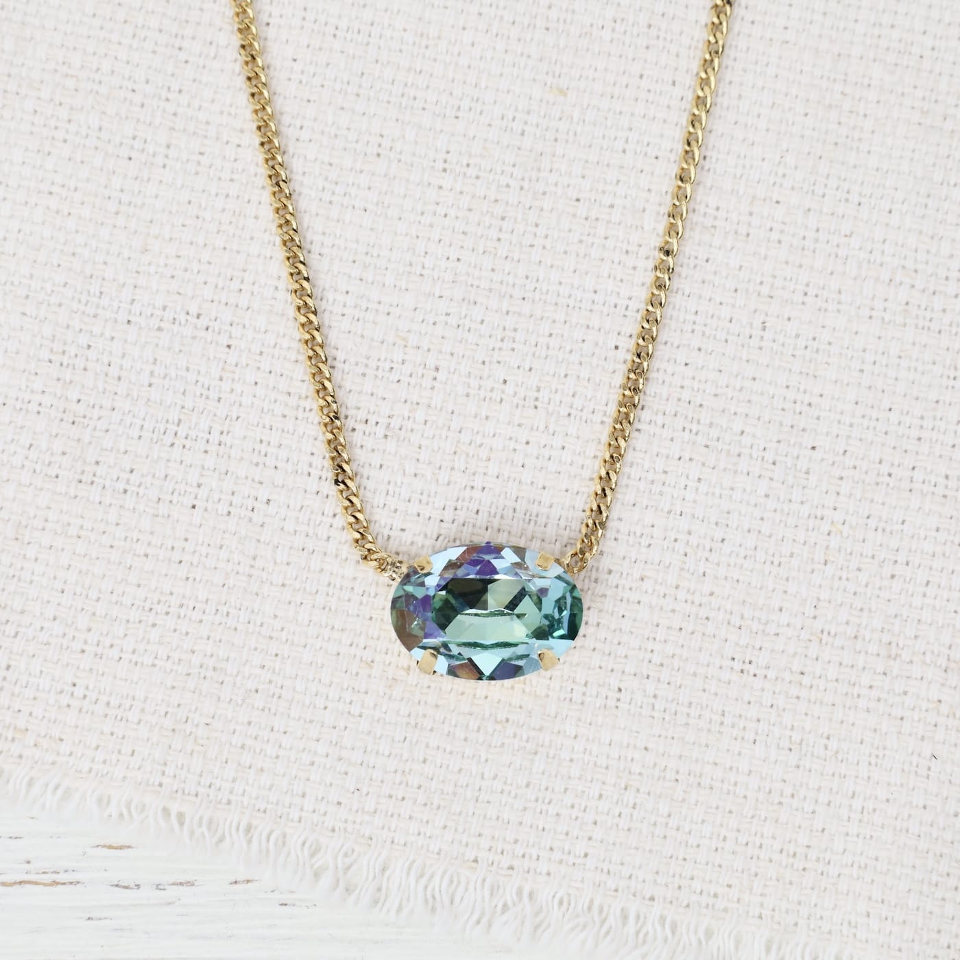 NKL-GPL Mega Iza Necklace in Aqua Lemon