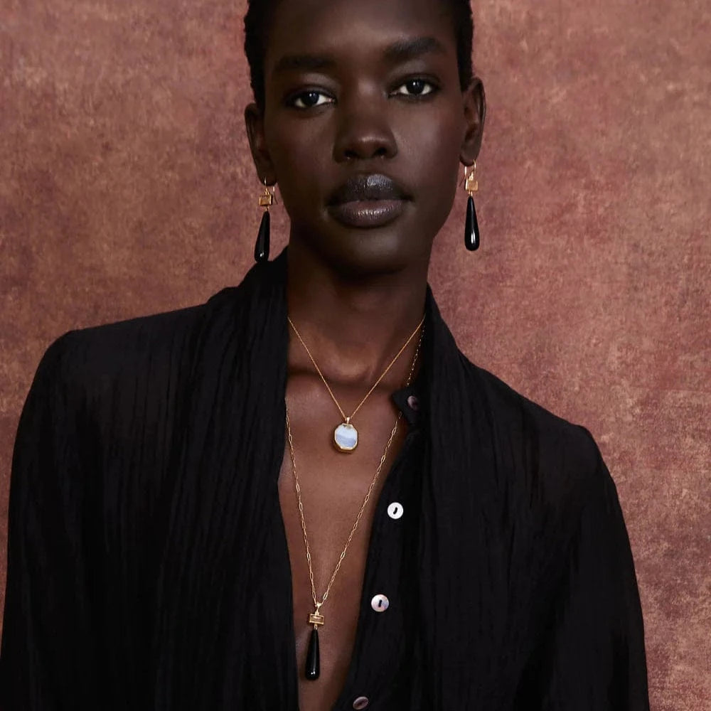 NKL-GPL Messina Necklace Black Agate