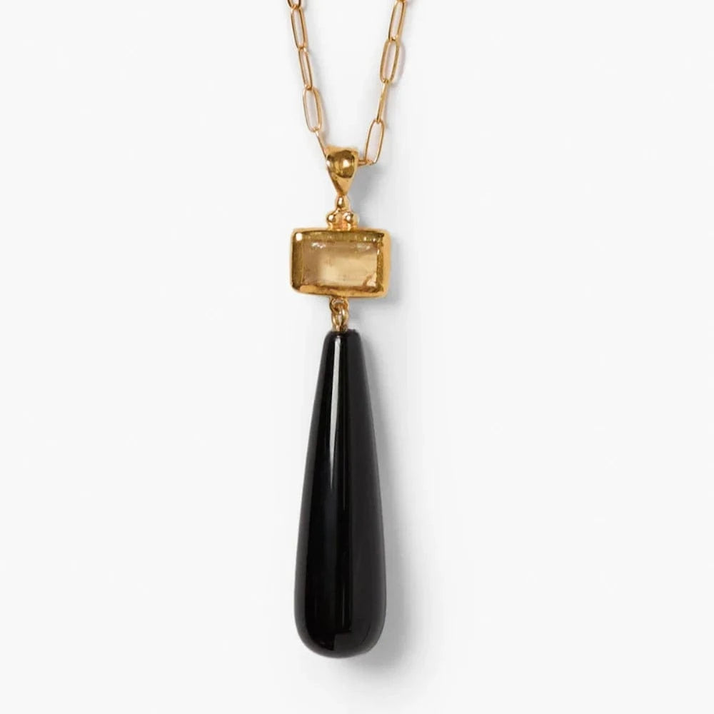 NKL-GPL Messina Necklace Black Agate