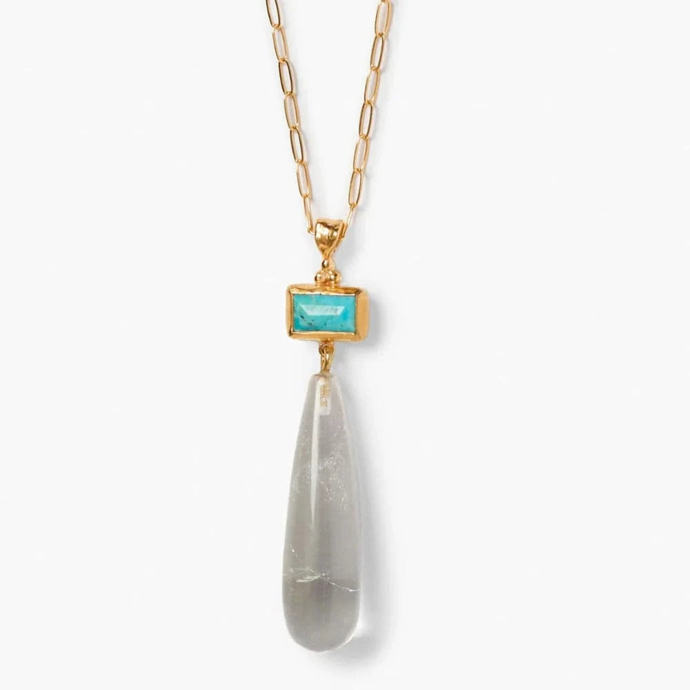 NKL-GPL Messina Necklace Clear Quartz