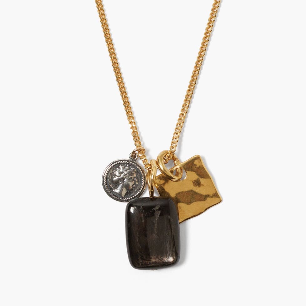 
                      
                        NKL-GPL Minerva Hypersthene Charm Necklace
                      
                    