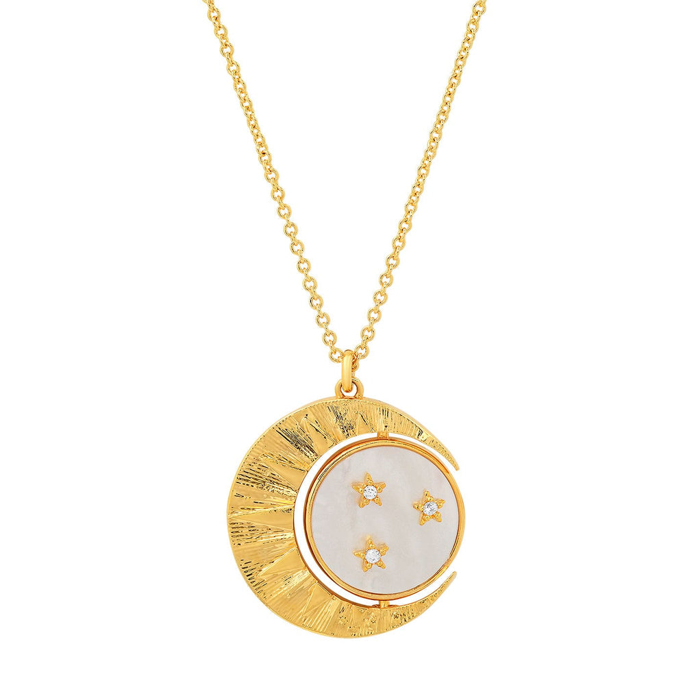 NKL-GPL Mother Moon Pendant Necklace