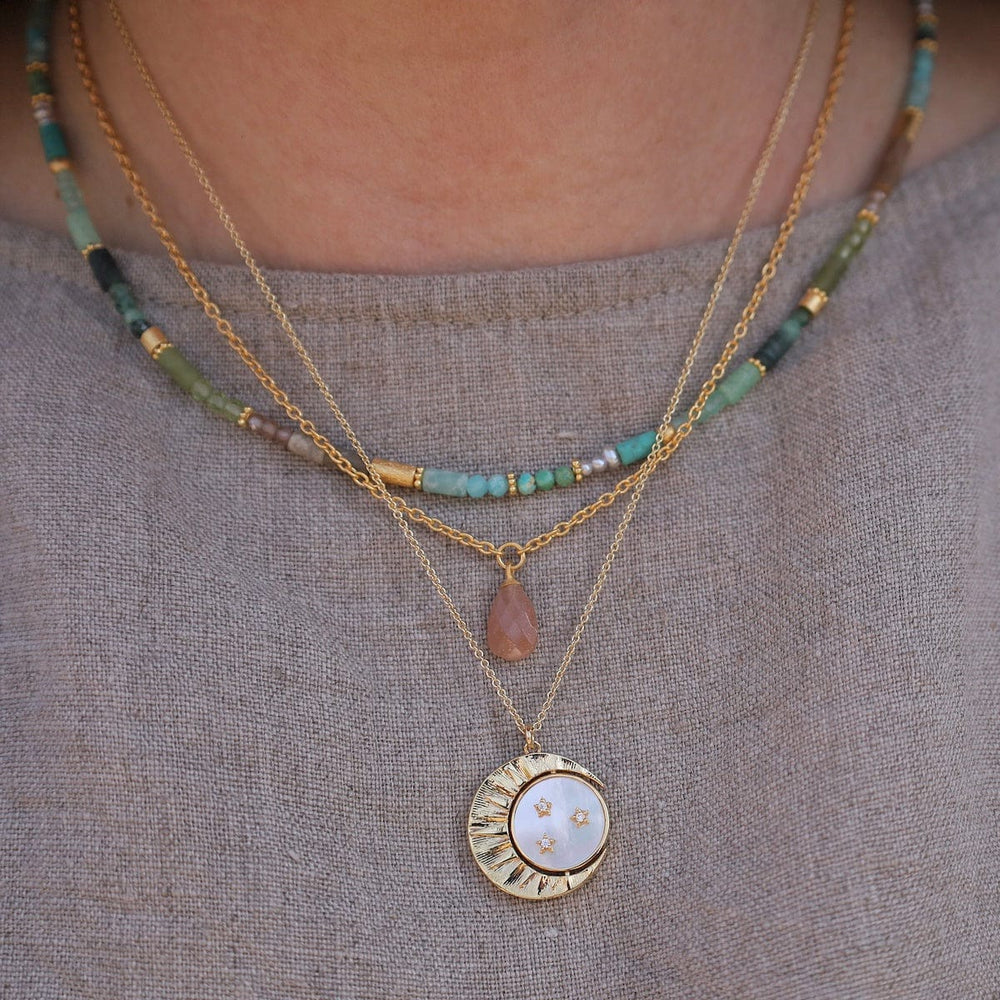 
                  
                    NKL-GPL Mother Moon Pendant Necklace
                  
                