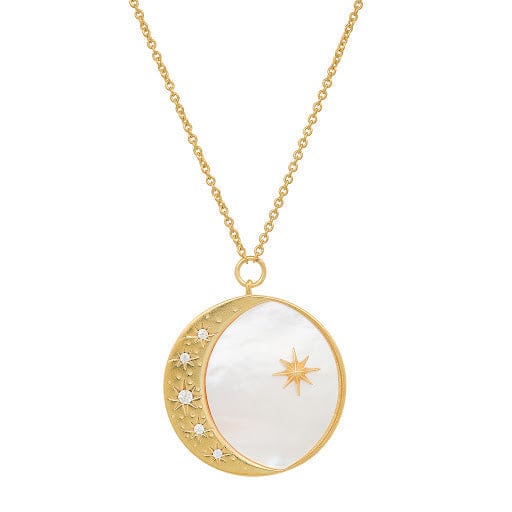 
                      
                        NKL-GPL Mother Moon Star Pendant Necklace
                      
                    