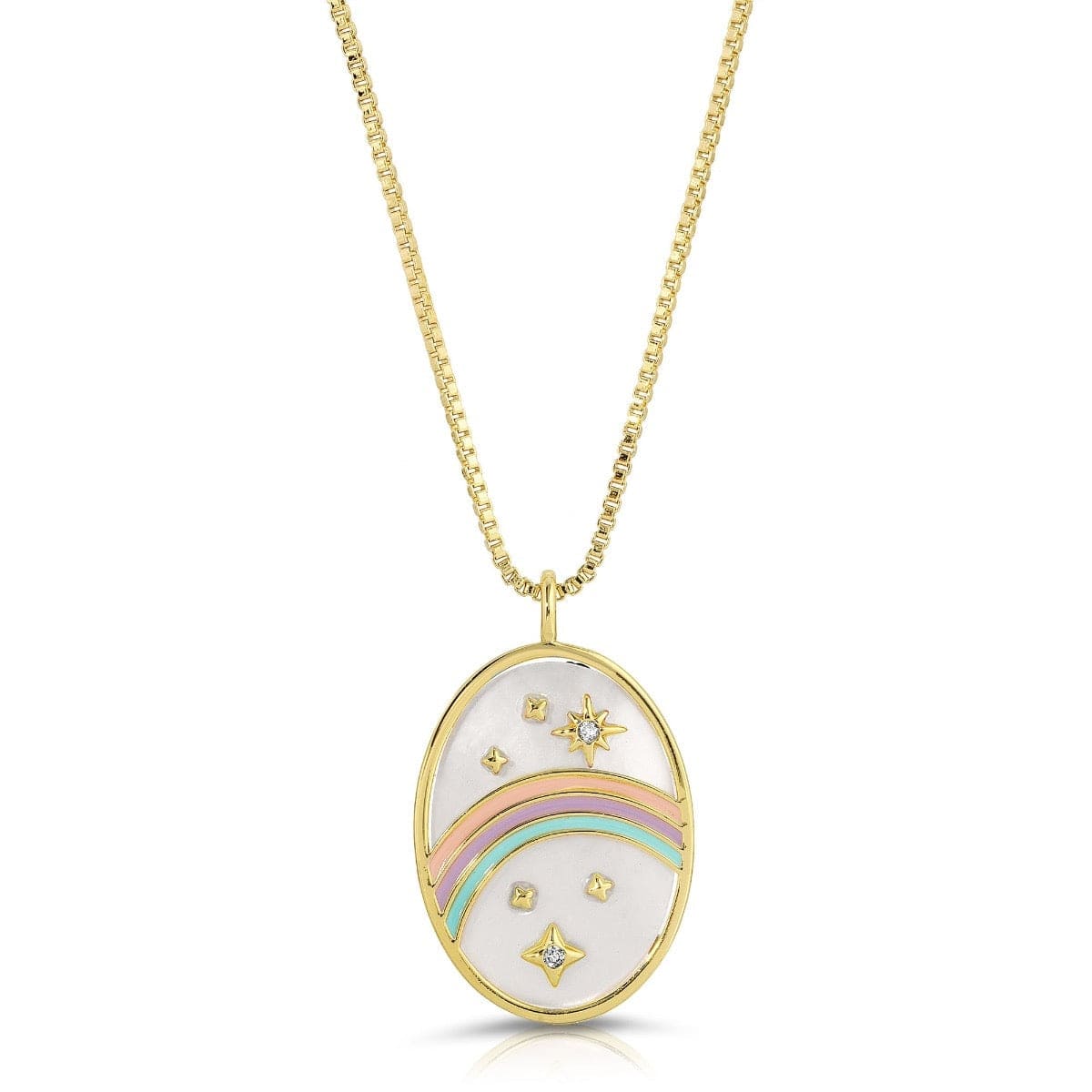 NKL-GPL Mother of Pearl  Daydream Pendant Necklace