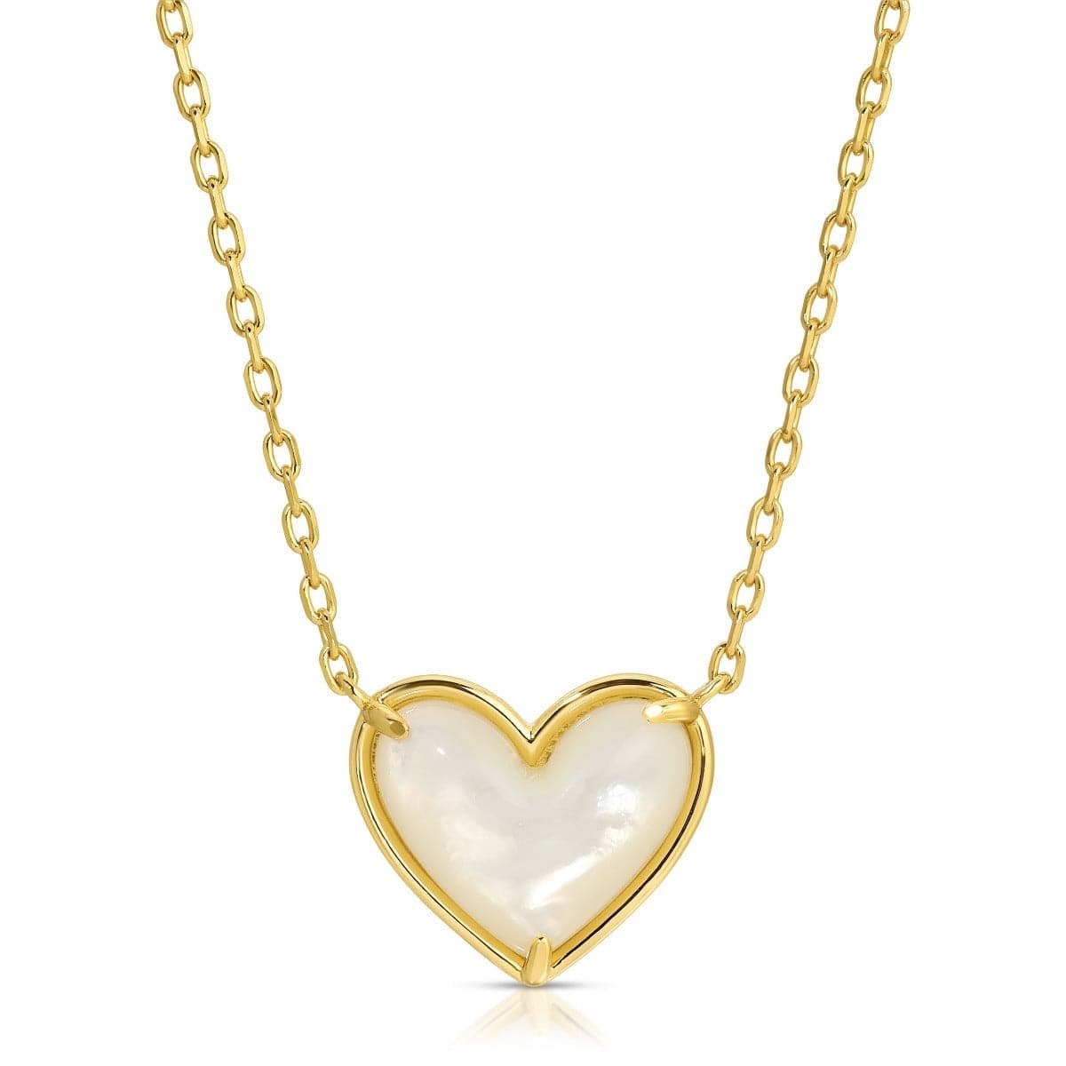NKL-GPL Mother of Pearl Oh My Heart Necklace