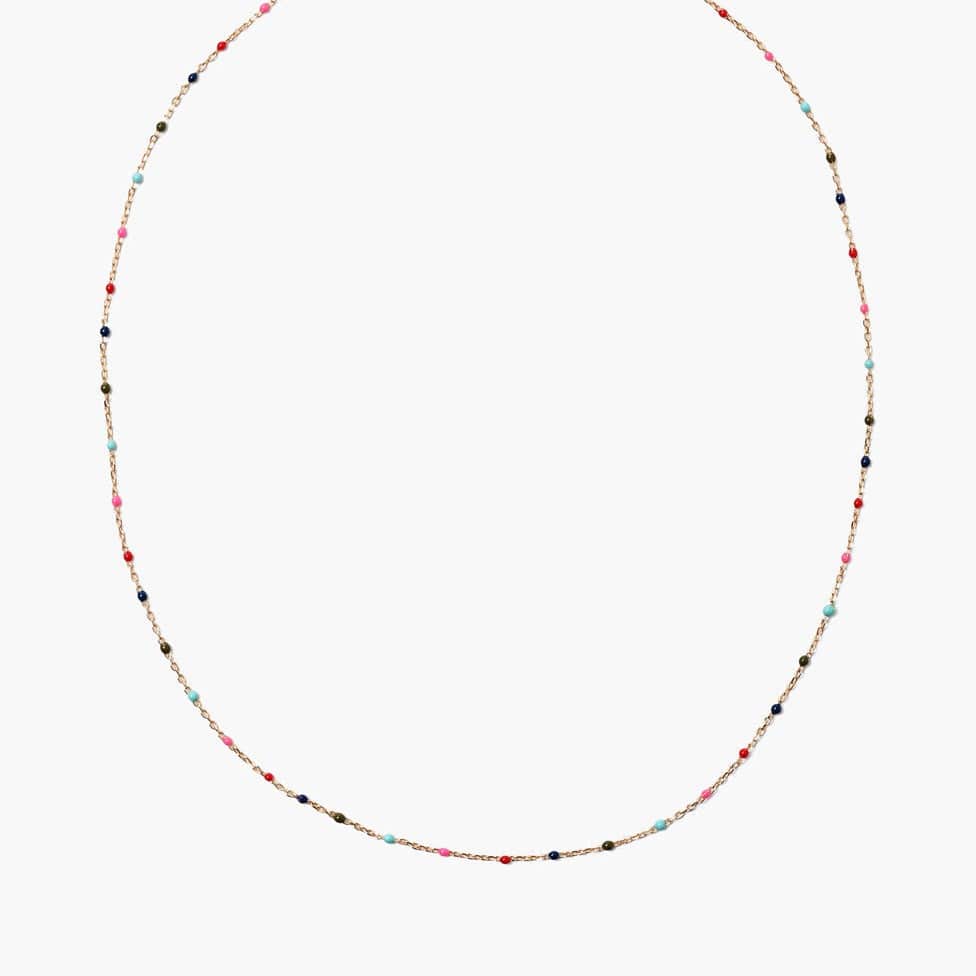 
                      
                        NKL-GPL Multi Enamel Bead Necklace
                      
                    