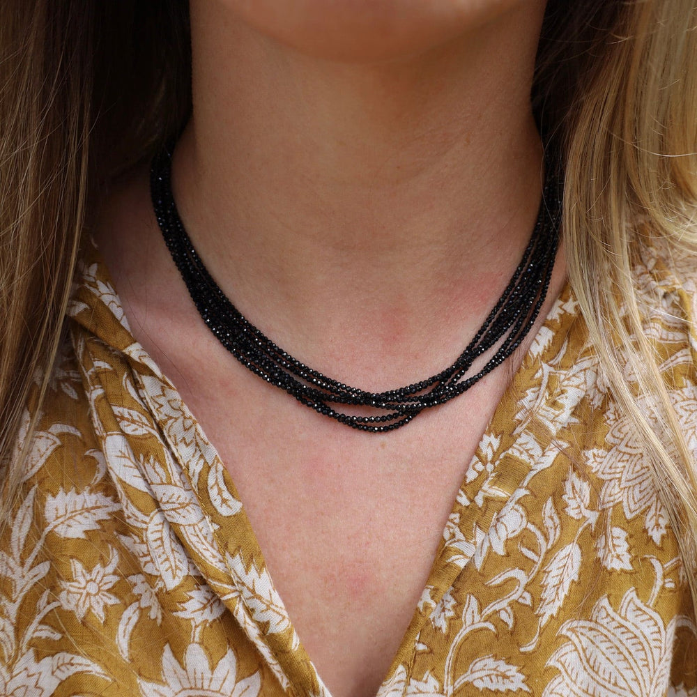 
                      
                        NKL-GPL Multi Strand Black Spinel Necklace
                      
                    