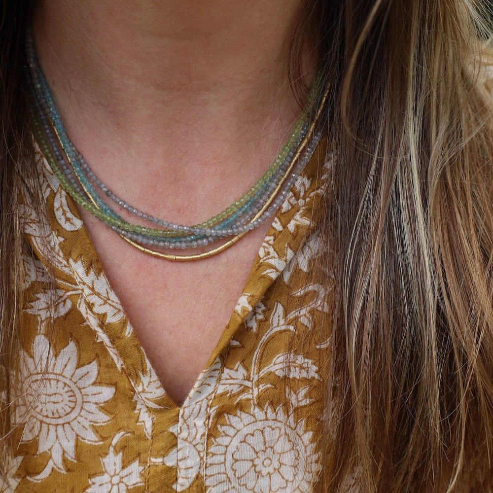 
                  
                    NKL-GPL Multistrand Labradorite, Peridot, & Apatite Necklace
                  
                