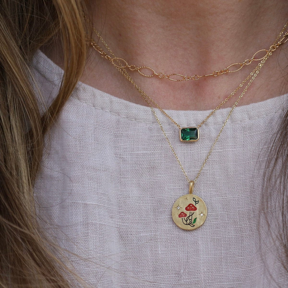 
                  
                    NKL-GPL Mushroom Pendant Necklace
                  
                