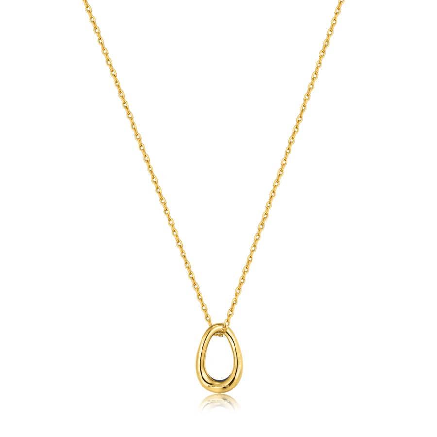 
                      
                        NKL-GPL Navy Blue Enamel Gold Twisted Pendant Necklace
                      
                    