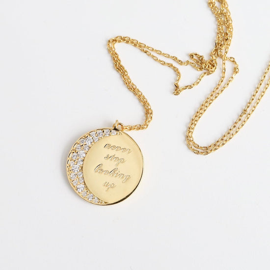 NKL-GPL Never Stop Looking Up Necklace