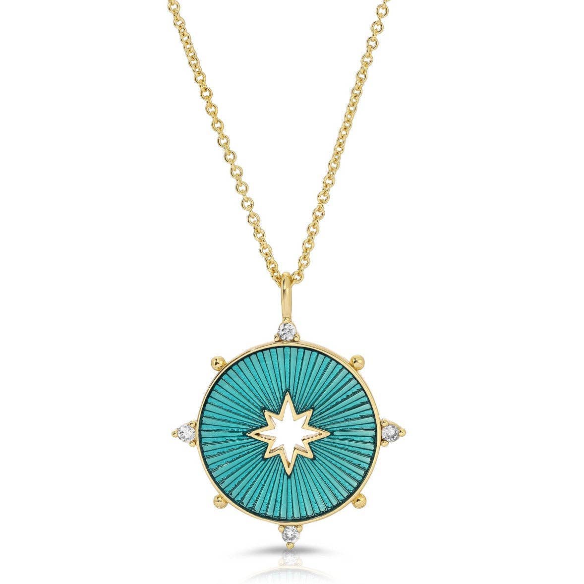 NKL-GPL Ocean Blue Starstruck Pendant Necklace