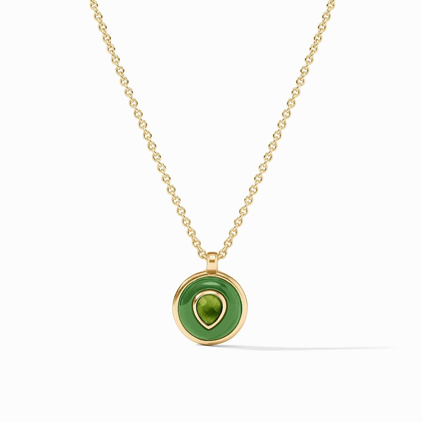NKL-GPL Palmetto Green Carnaby Delicate Pendant Necklace