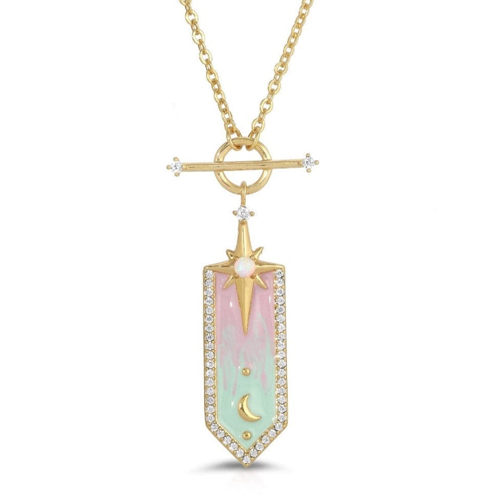 NKL-GPL Pastel  Galaxy Pendant-Necklace